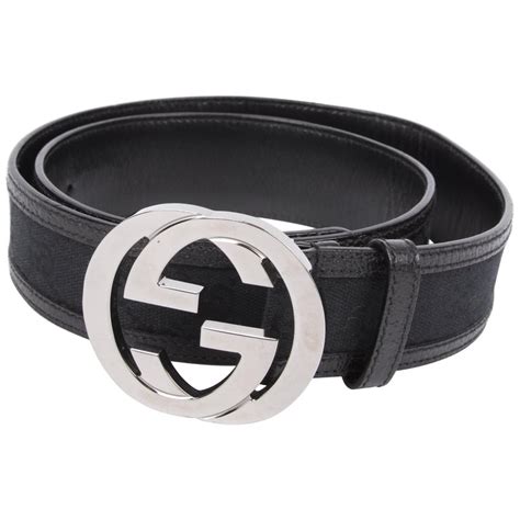 womens black and silver gucci belt|gucci belt women 28.